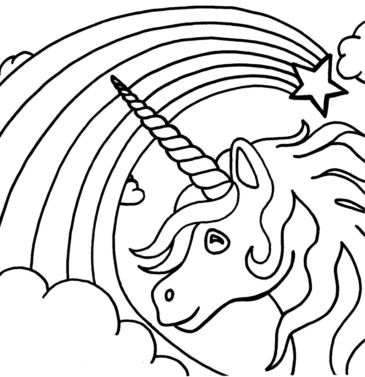 Kids Unicorn Coloring Pages
 Unicorn Coloring Pages For Kids at GetDrawings