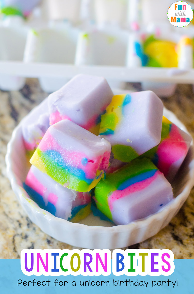 Kids Unicorn Party Food Ideas
 Unicorn Inspired Food Unicorn Yogurt Bites Fun with Mama