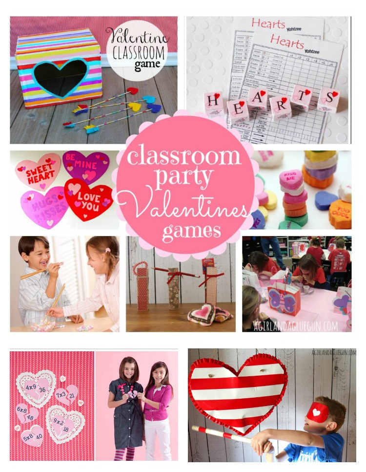 Kids Valentine Party Game
 valentines classroom party ideas A girl and a glue gun