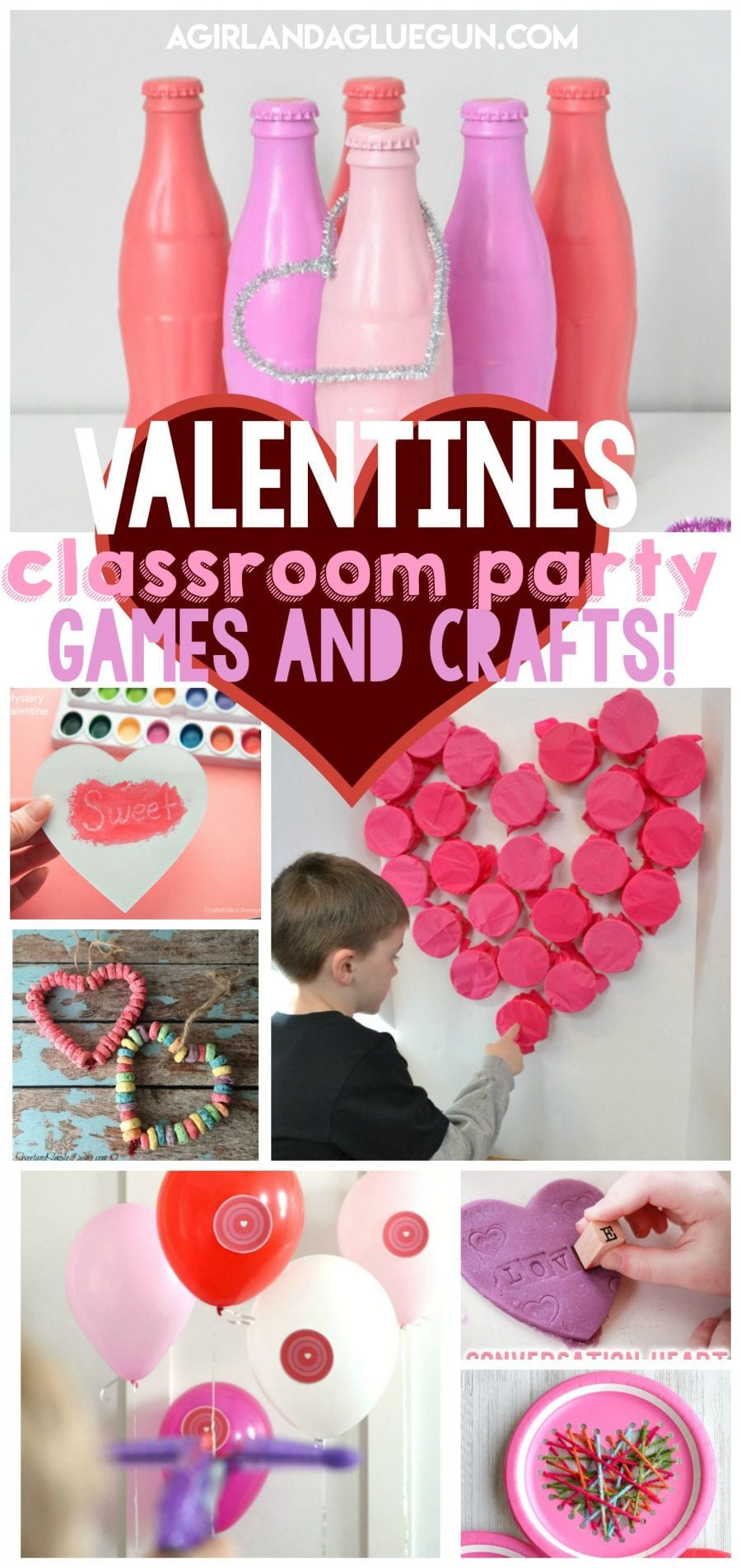 Kids Valentine Party Game
 Valentines games and crafts for Classroom parties A girl