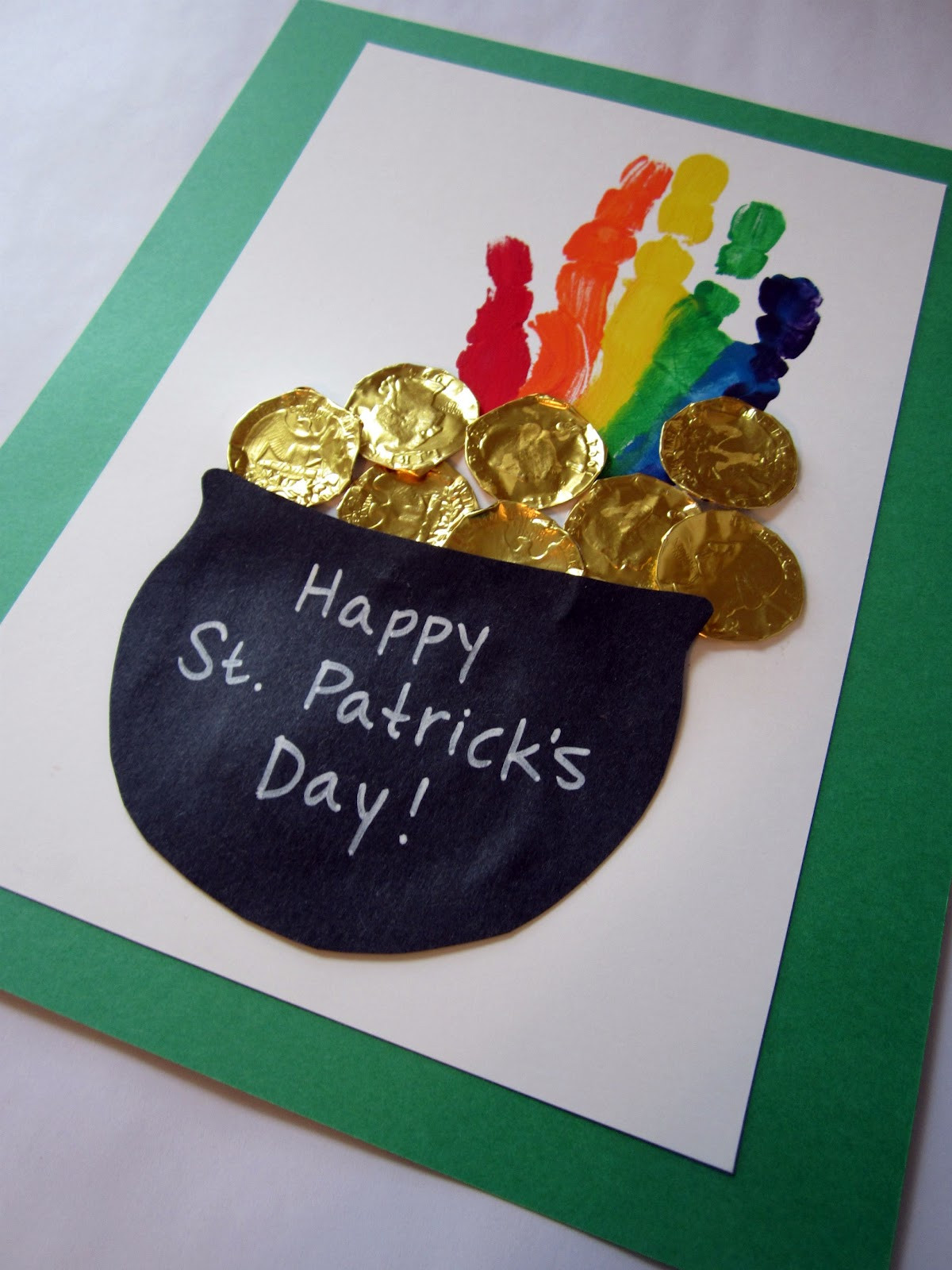 Kindergarten St Patrick Day Crafts
 St Patrick’s Day Handprint Rainbow