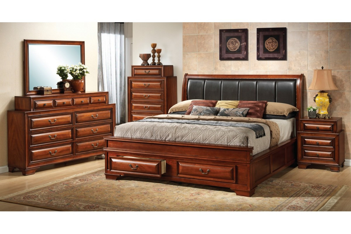 King Size Storage Bedroom Sets
 Bedroom Sets North Coast Cherry King Size Storage