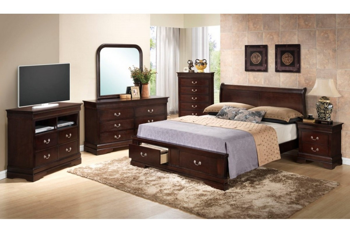 King Size Storage Bedroom Sets
 Bedroom Sets Dawson Cappuccino King Size Storage