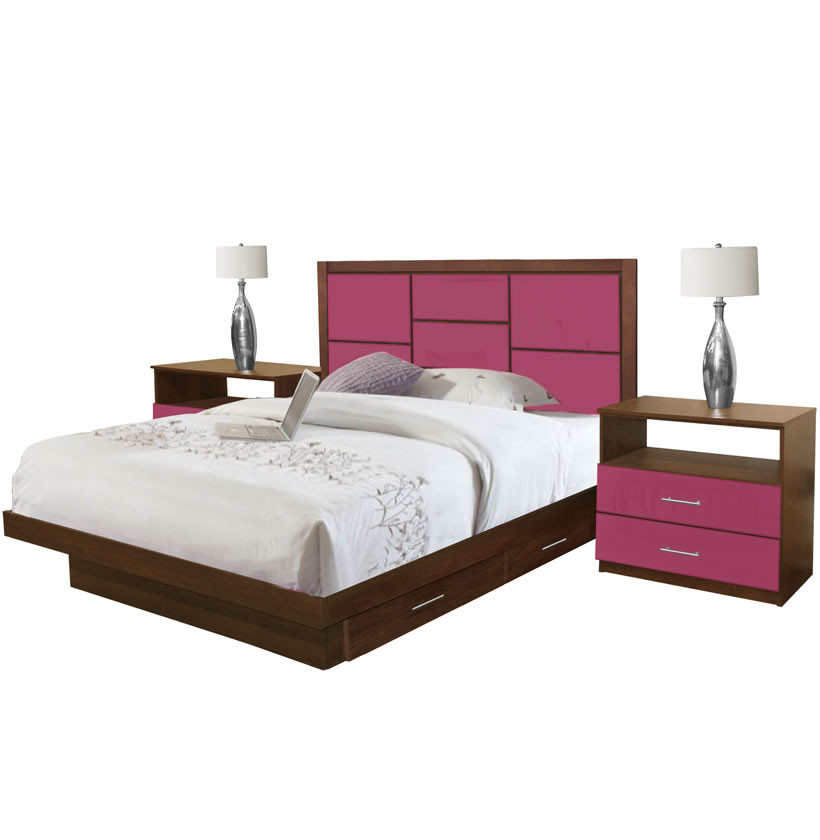 King Size Storage Bedroom Sets
 Uptown King Size Bedroom Set w Storage Platform