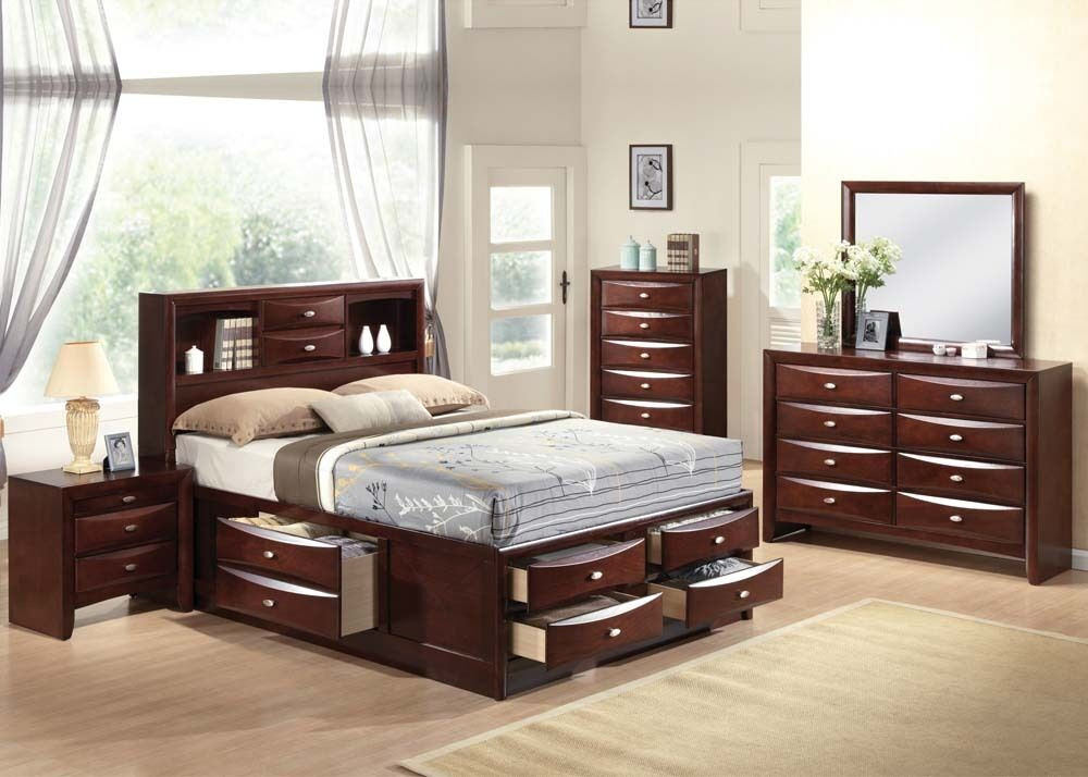 King Size Storage Bedroom Sets
 Ireland 4 Pc Bedroom Set Queen Full King Size Bed Storage