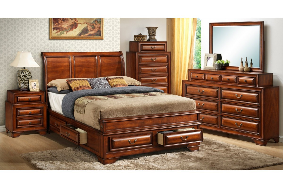 King Size Storage Bedroom Sets
 Bedroom Sets South Coast Cherry King Size Storage