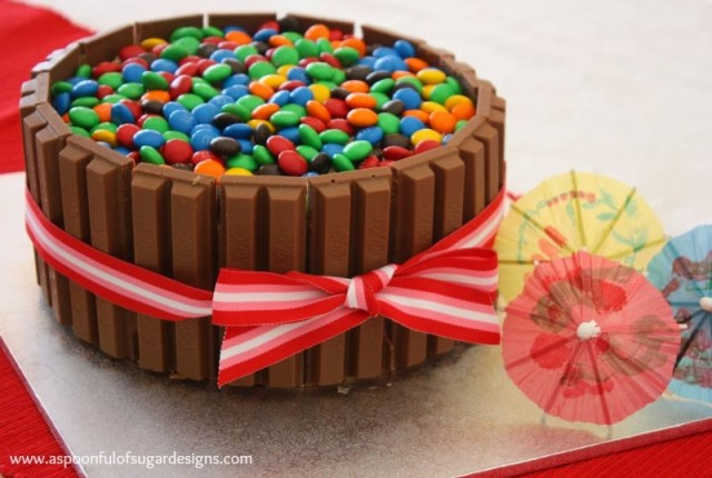 Kit Kat Birthday Cake
 Kit Kat Birthday Cake A Spoonful of Sugar