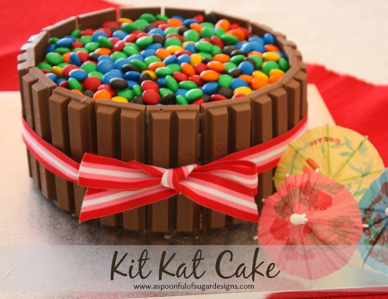 Kit Kat Birthday Cake
 Kit Kat Birthday Cake A Spoonful of Sugar