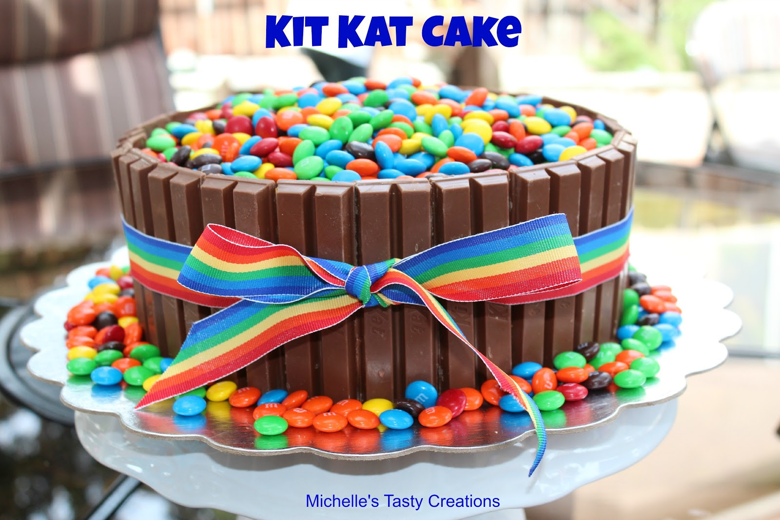 Kit Kat Birthday Cake
 Michelle s Tasty Creations Kit Kat Cake