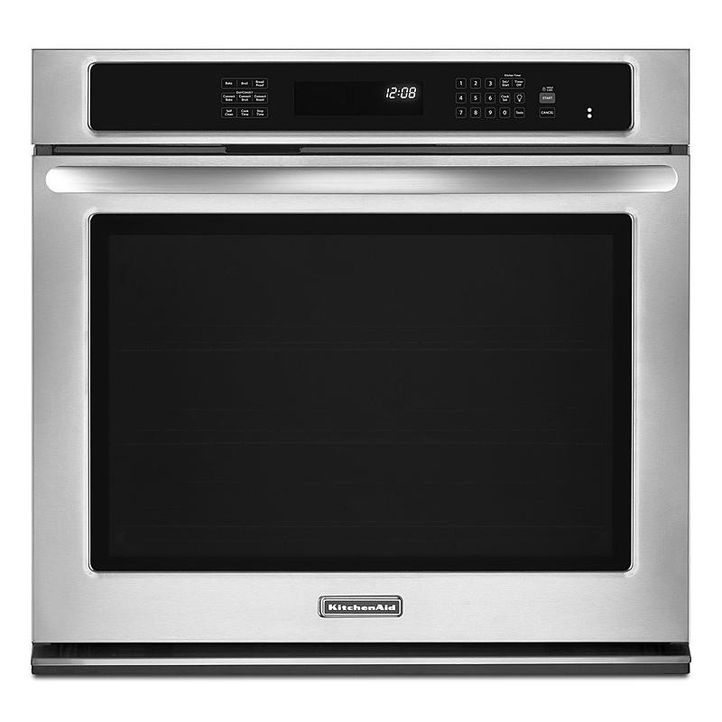 Kitchen Aid Wall Ovens
 KitchenAid KEBS109BSS 30" Built in Single Wall Oven