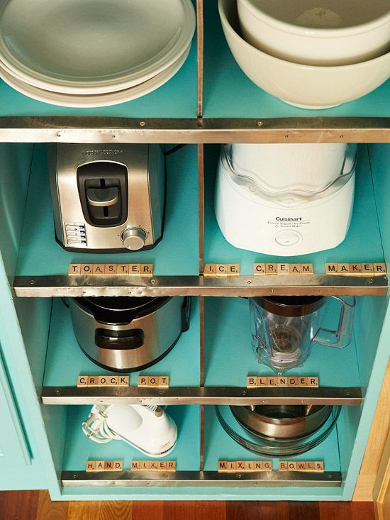 Kitchen Appliance Storage
 30 DIY Storage Solutions to Keep the Kitchen Organized