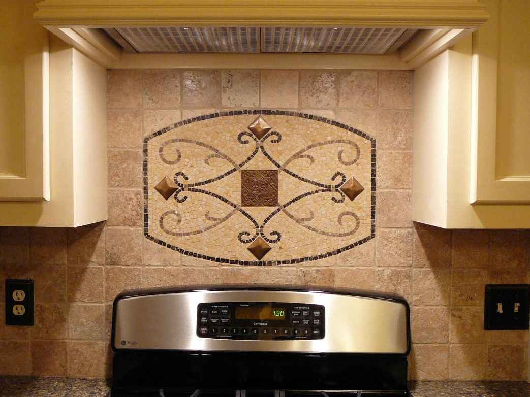 Kitchen Backsplash Medallion Ideas
 Stone Backsplash Design