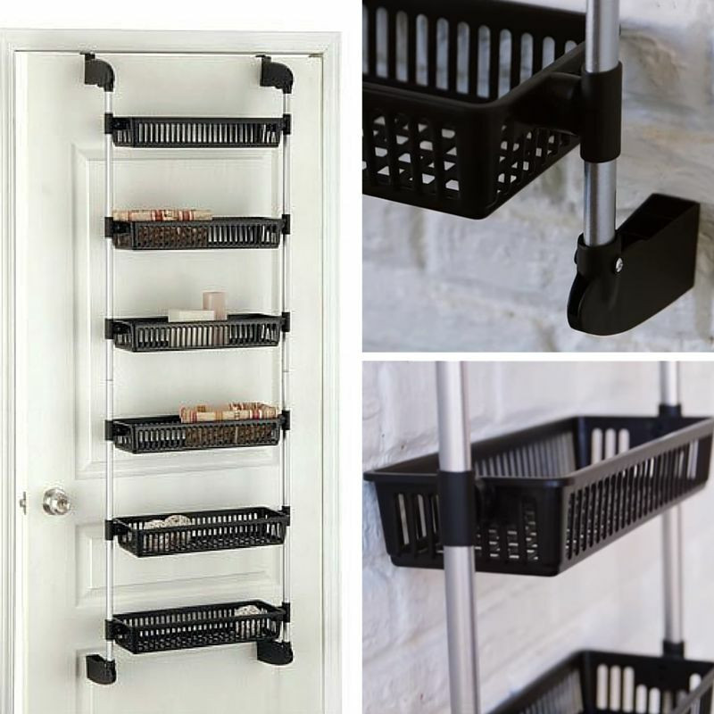 Kitchen Cabinet Door Organizer
 Rack Door Organizer Storage Kitchen Holder Spice Cabinet