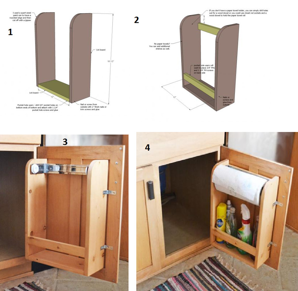 Kitchen Cabinet Door Organizer
 Amazing Creativity How to make a kitchen cabinet door