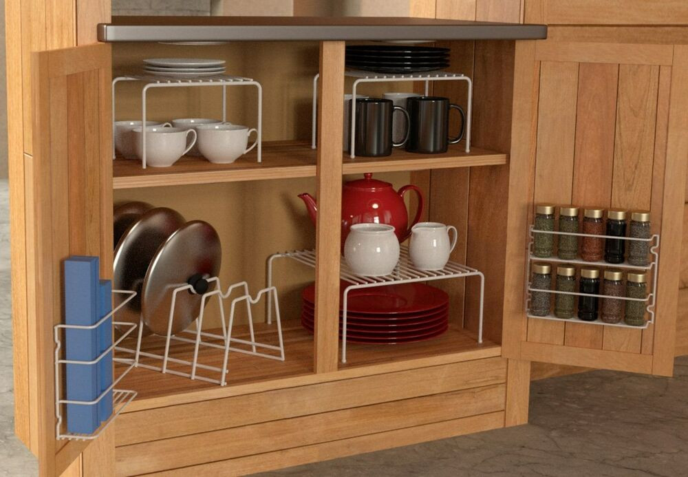 Kitchen Cabinet Door Organizer
 6 Piece Kitchen Cabinet Pantry Shelf Organizer Door