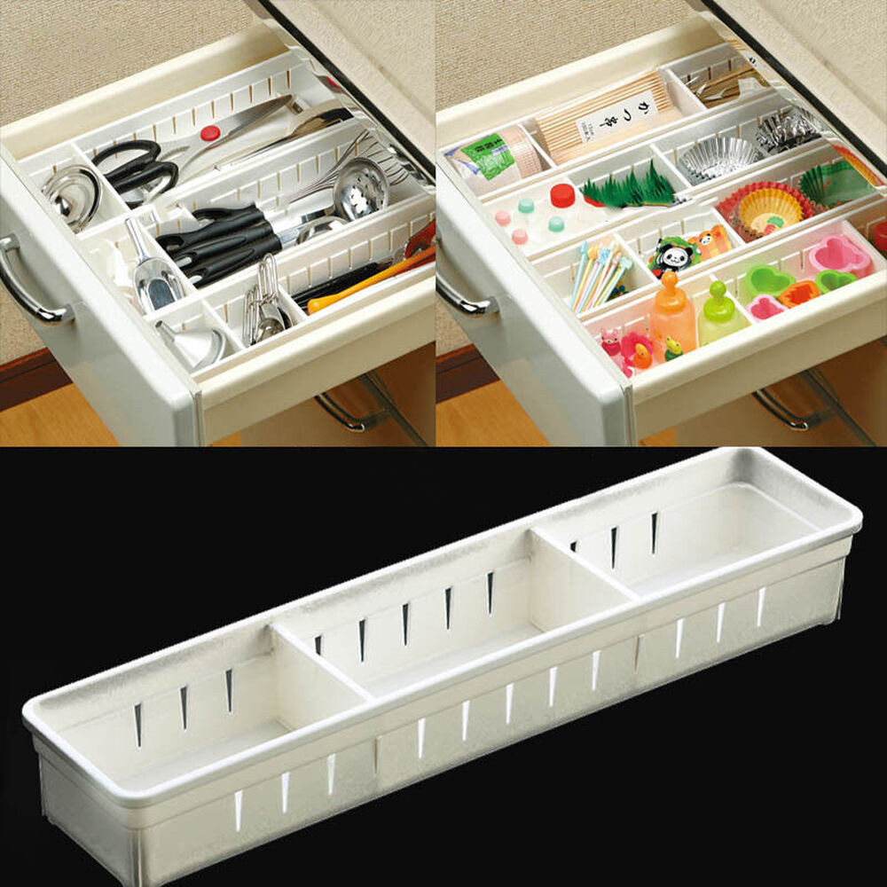 Kitchen Cabinet Drawer Organizers
 Adjustable Drawer Storage Organizer Kitchen Cutlery