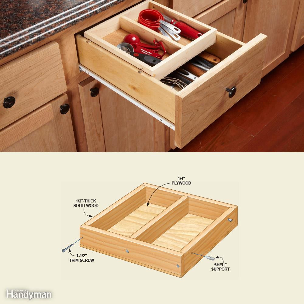 Kitchen Cabinet Drawer Organizers
 10 Kitchen Cabinet & Drawer Organizers You Can Build