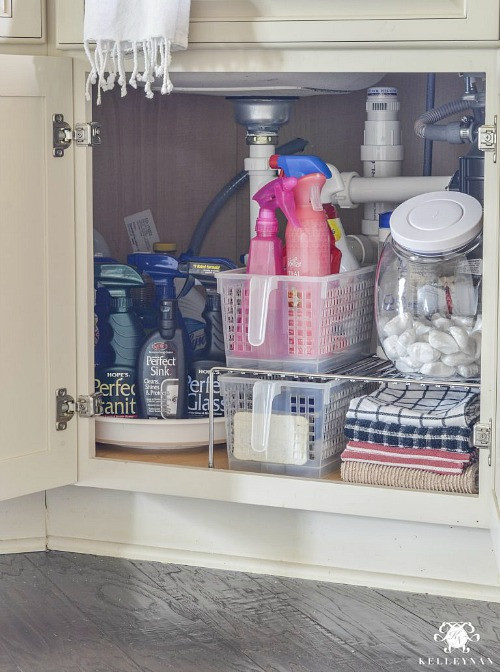 Kitchen Cabinet Organizing Products
 How To Organize Under The Kitchen Sink A Cultivated Nest