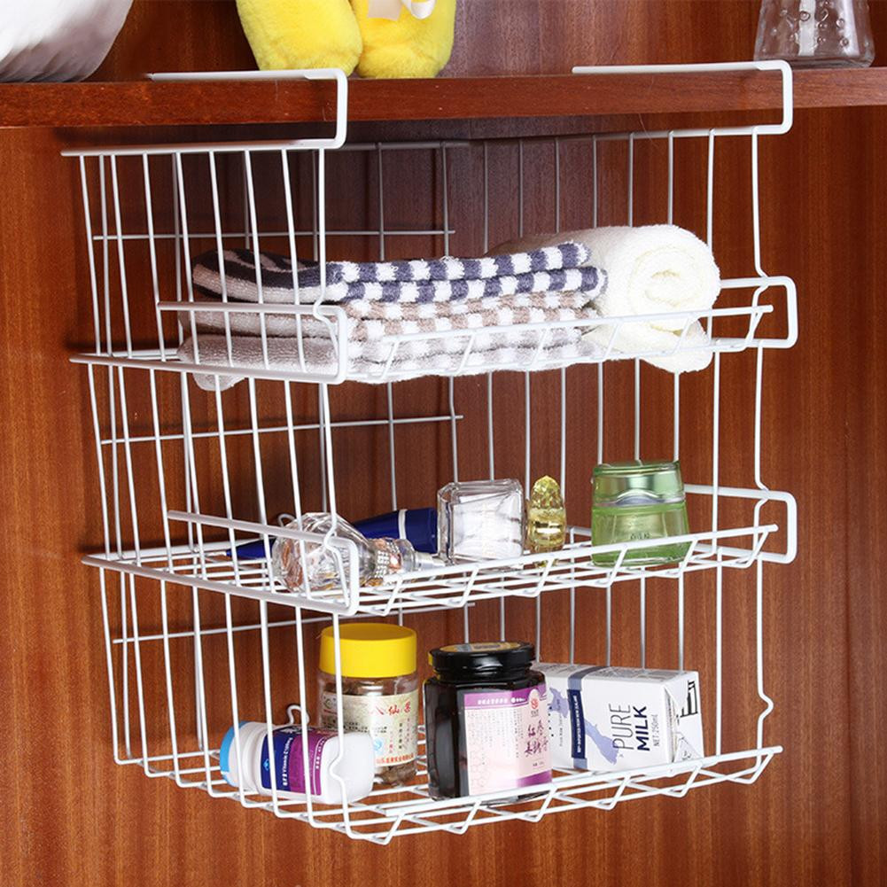 Kitchen Cabinet Shelves Organizer
 Refrigerator Storage Basket Kitchen Multifunctional