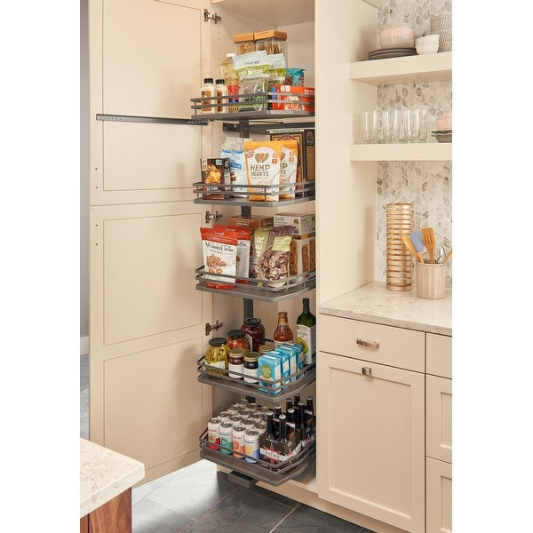 Kitchen Cabinet Shelves Organizer
 Shop Rev A Shelf 5374 18FL 5374 Series 15" by 75" Tall Two