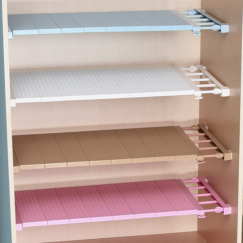 Kitchen Cabinet Shelves Organizer
 Adjustable Closet Organizer Storage Shelf Wall Mounted