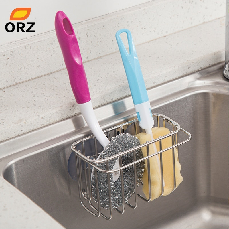 Kitchen Caddy Organizer
 ORZ Kitchen Sink Caddy Drainer Rack with Suction Cup