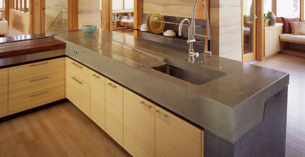 Kitchen Concrete Countertop
 The Most Popular Materials for Kitchen Countertops