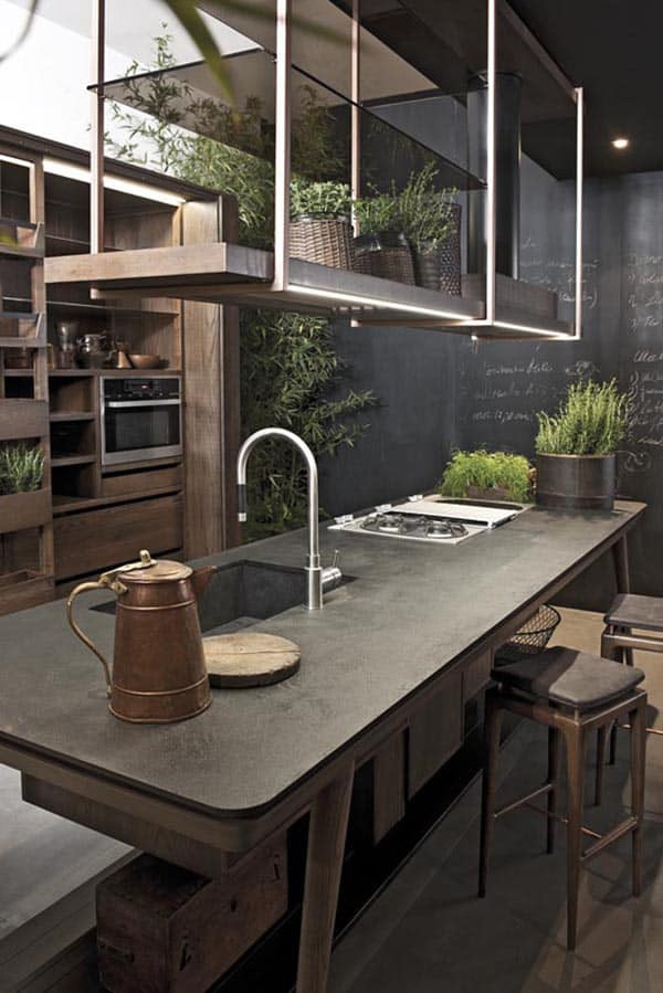 Kitchen Concrete Countertop
 40 Amazing and stylish kitchens with concrete countertops