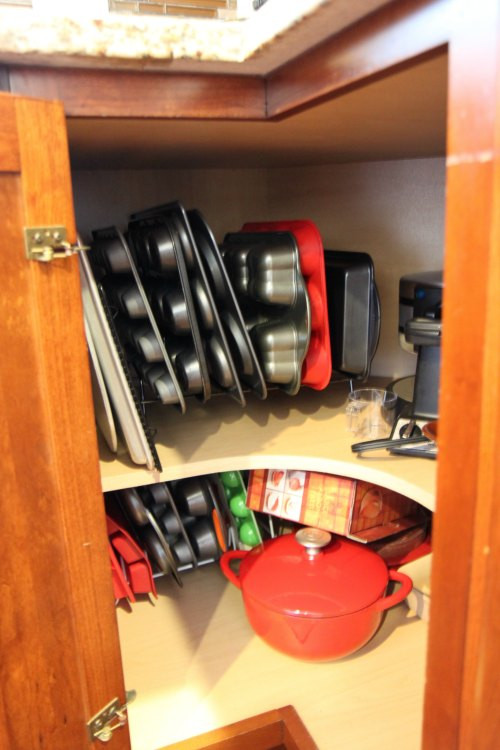 Kitchen Corner Cabinet Organization
 My Organized Kitchen Cabinets 52 Weeks to a More
