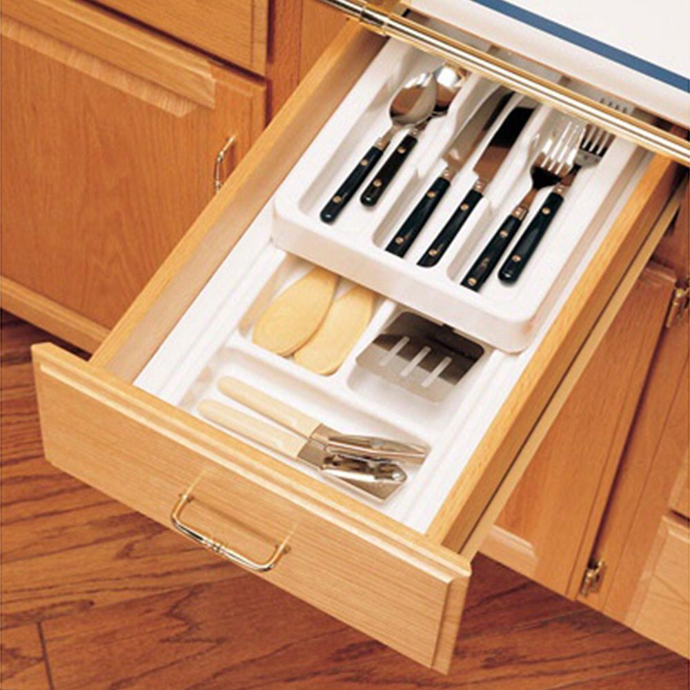 Kitchen Drawer Storage
 Rolling Tray Kitchen Drawer Organizers Rev a Shelf RT