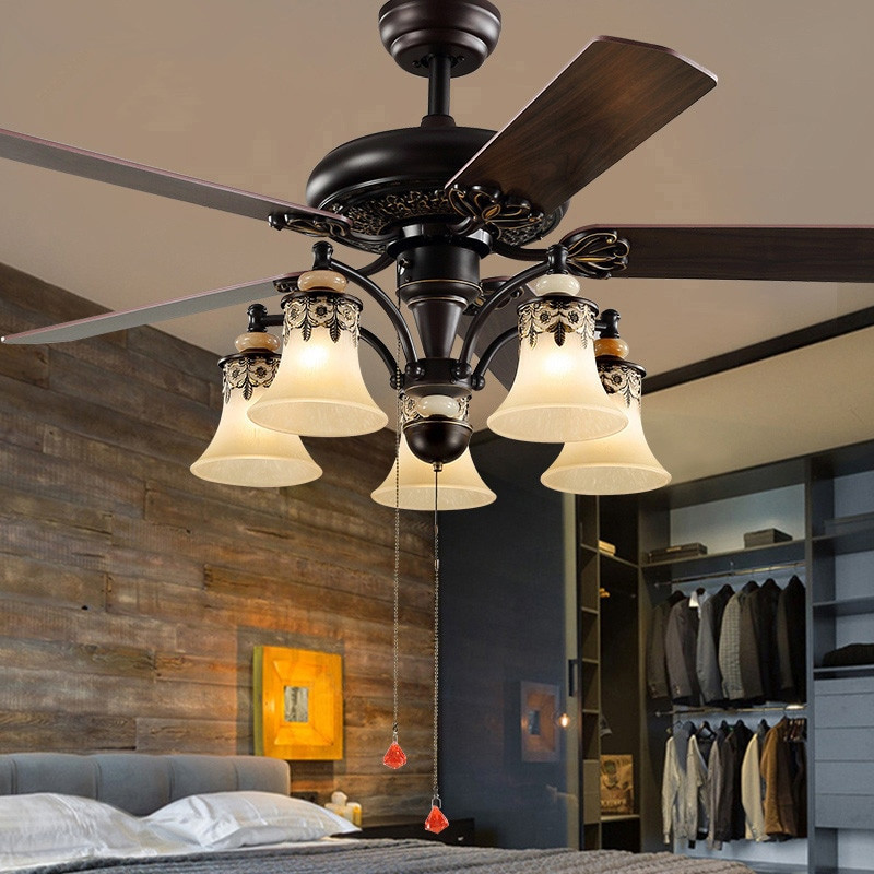 Kitchen Fan With Lights
 Vintage ceiling fan with light Living room Kitchen Dining