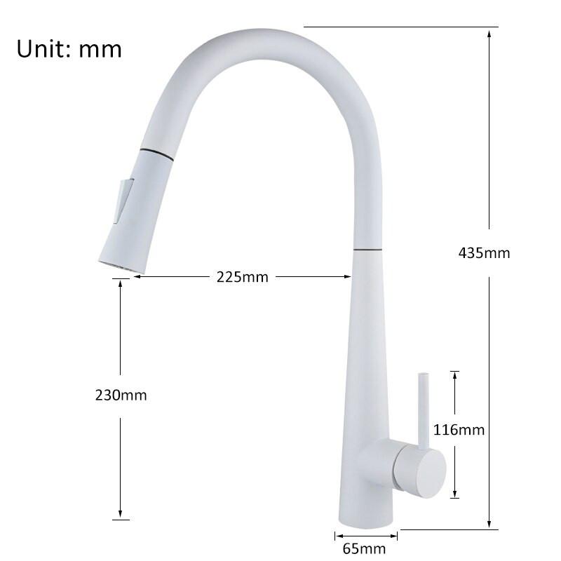 Kitchen Faucets White
 Vidric White Black Touch Control Sensor Kitchen Faucets