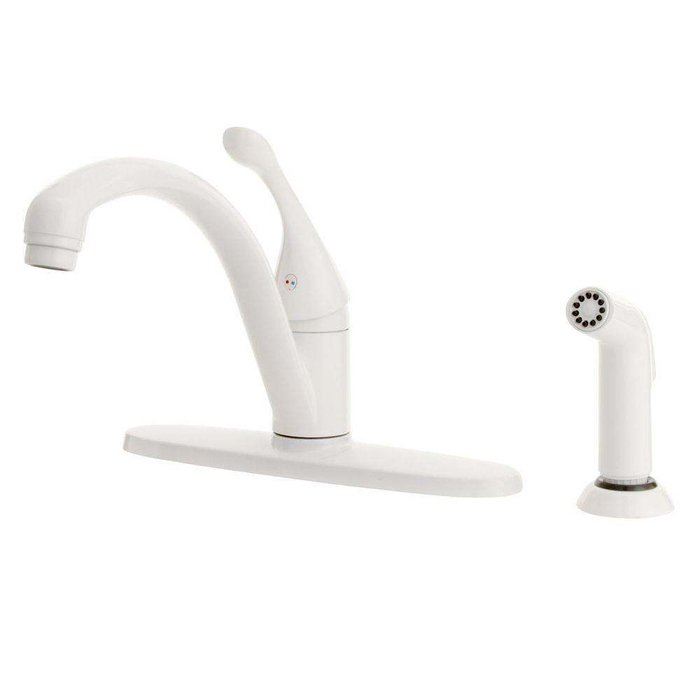 Kitchen Faucets White
 Delta Collins Single Handle Standard Kitchen Faucet with