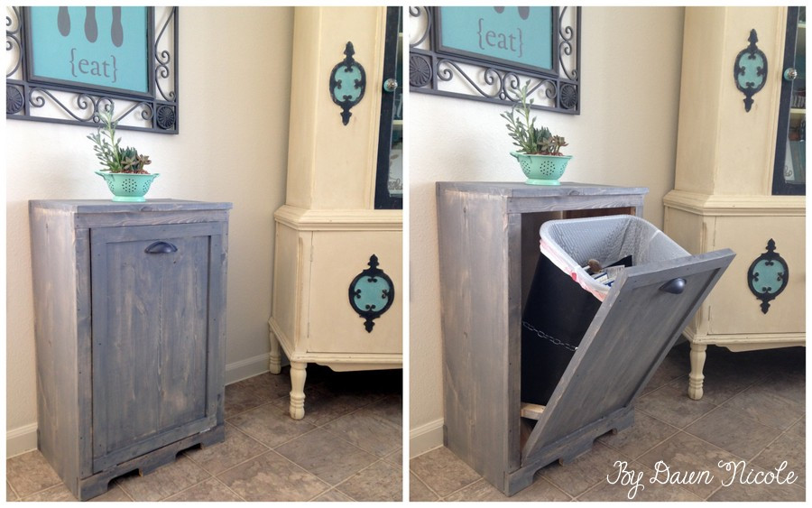 Kitchen Garbage Can Cabinet
 8 Ways to Hide or Dress Up an Ugly Kitchen Trash Can