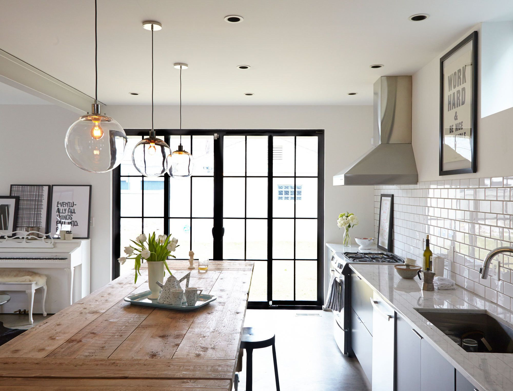 Kitchen Hanging Lights Over Table
 In the Clear