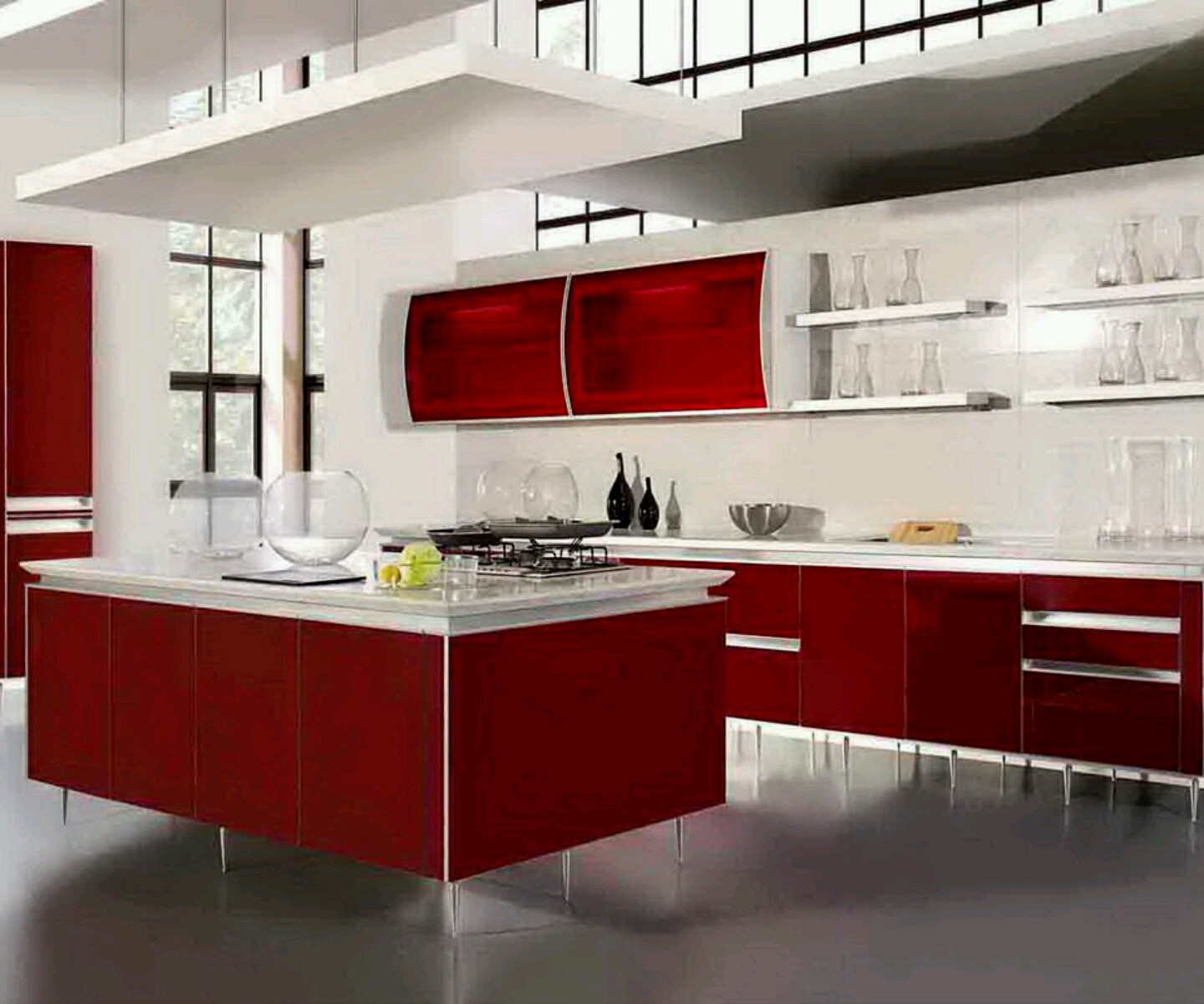 Kitchen Modern Designs
 New home designs latest Ultra modern kitchen designs ideas