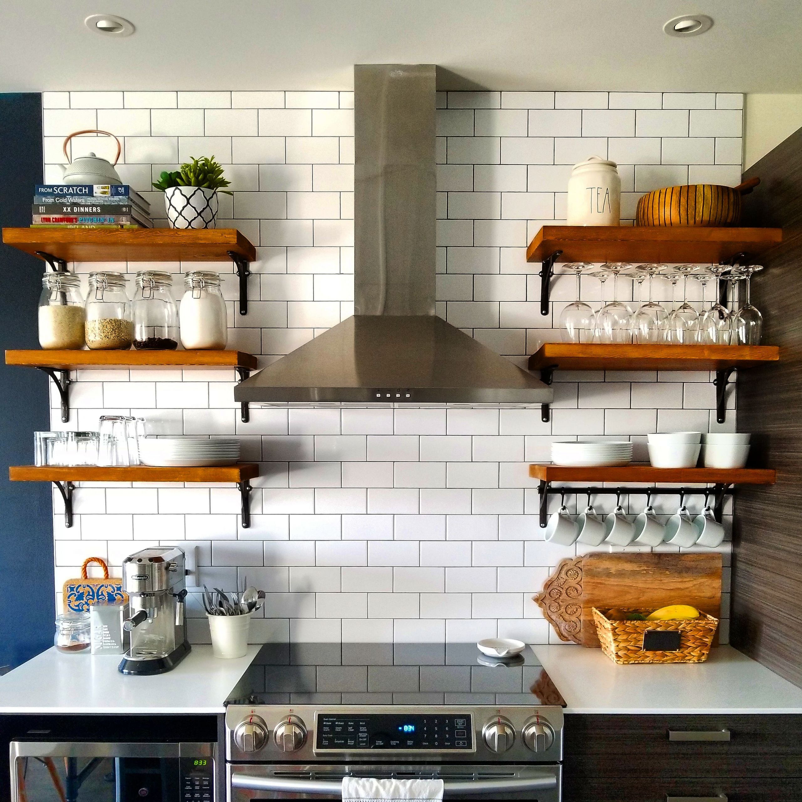 Kitchen Organizer Shelf
 Open Kitchen Shelving How to Build and Mount Kitchen Shelves