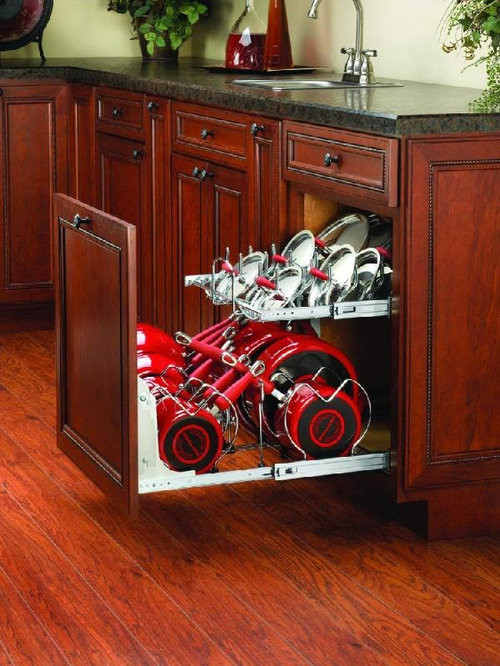 Kitchen Pots And Pans Organizer
 Pots Pans pullout storage Rev A Shelf Opinions