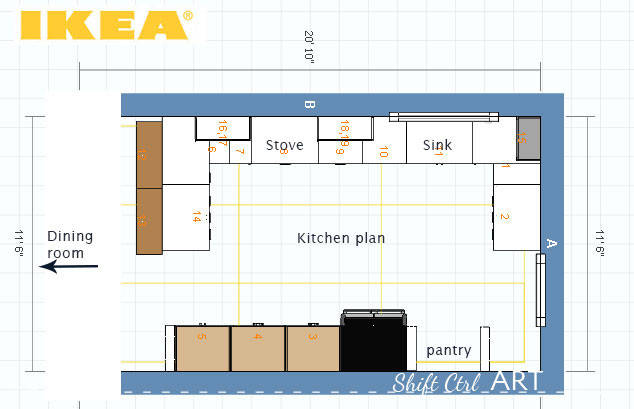 Kitchen Remodel Planner
 IKEA Kitchen plans to upper cabinets or not and a