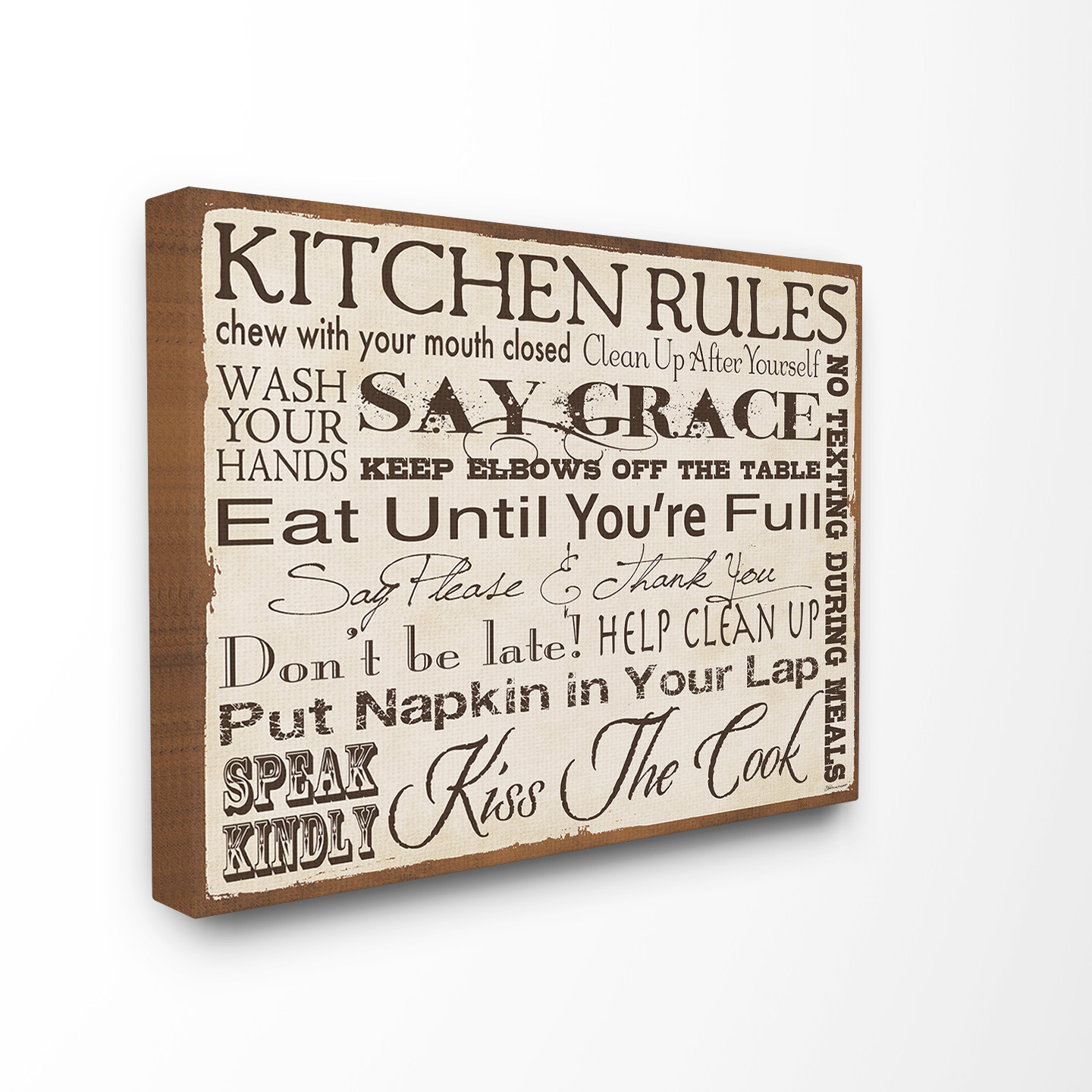 Kitchen Rules Wall Decor
 The Stupell Home Decor Collection Kitchen Rules Creme