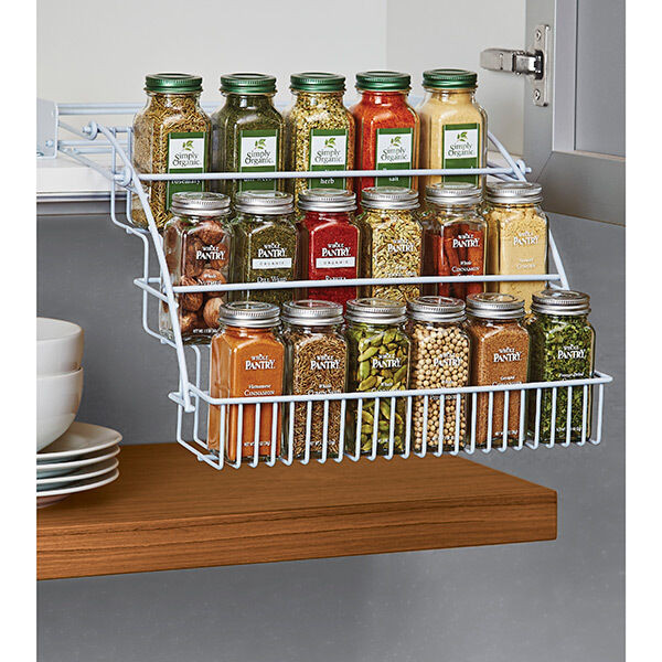 Kitchen Spice Organizer
 Rubbermaid Pull Down Spice Rack Organizer Shelf Cabinet