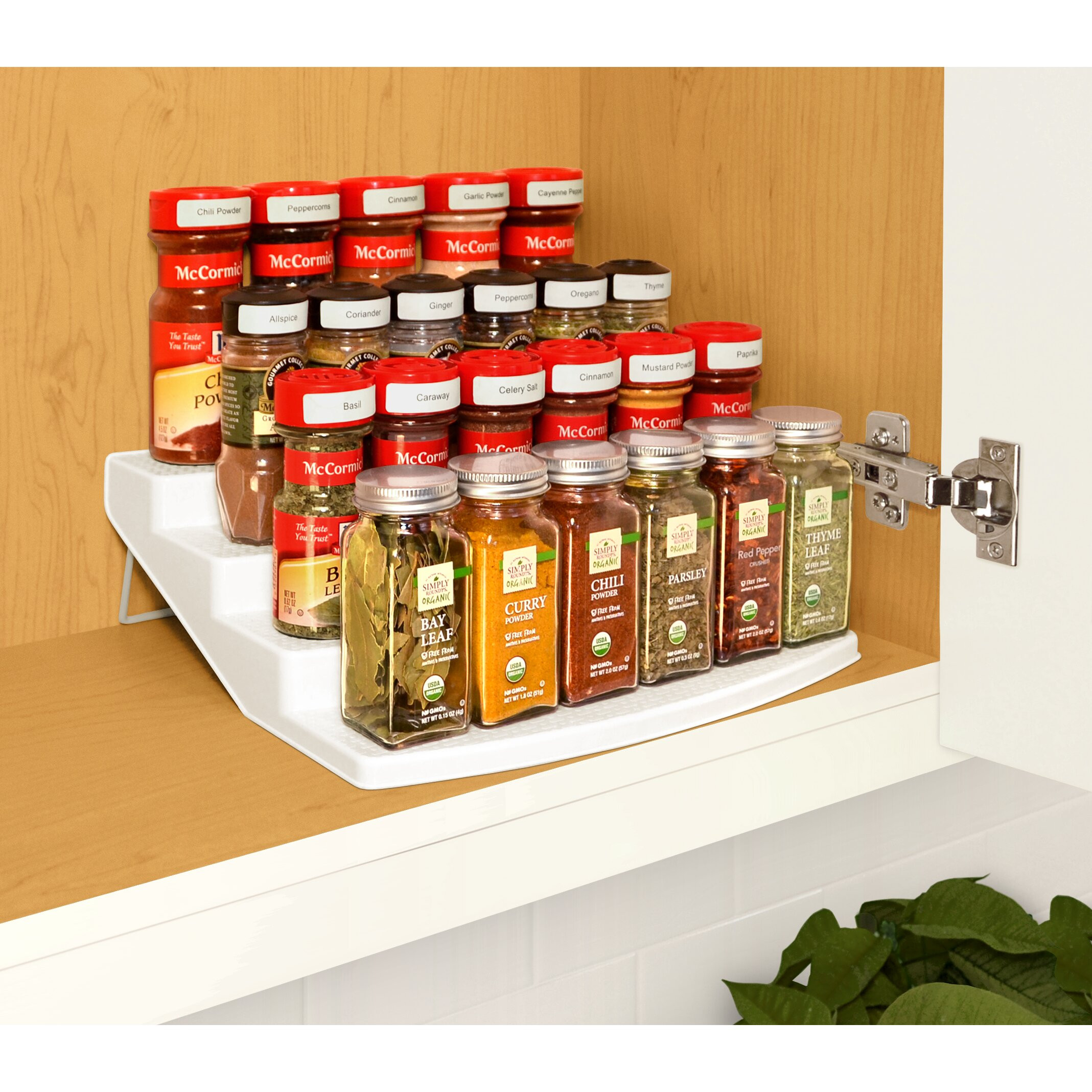 Kitchen Spice Organizer
 YouCopia Spice Steps 4 Tier Cabinet Spice Rack Organizer