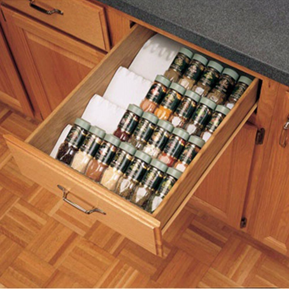 Kitchen Spice Organizer
 Kitchen Drawer Organizer Spice Tray Insert Rev a Shelf