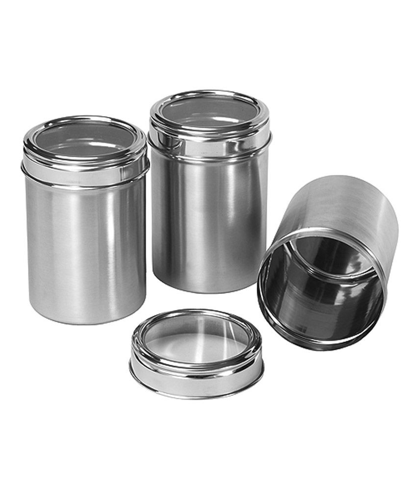 Kitchen Storage Canisters
 Dynore Stainless Steel Kitchen Storage Canisters dabba