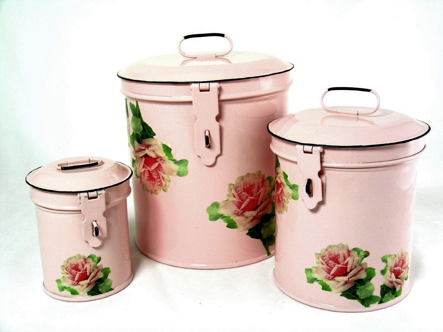 Kitchen Storage Canisters
 Retro Vintage Canister Set Kitchen Storage Canisters E8