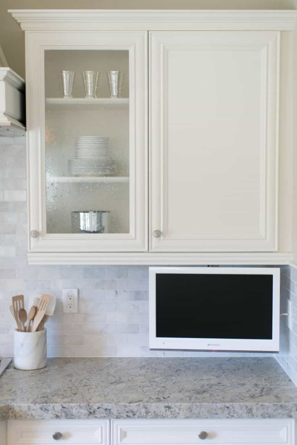 Kitchen Televisions Under Cabinet
 Kitchen With LCD TV Under Cabinets Adding A Kitchen TV