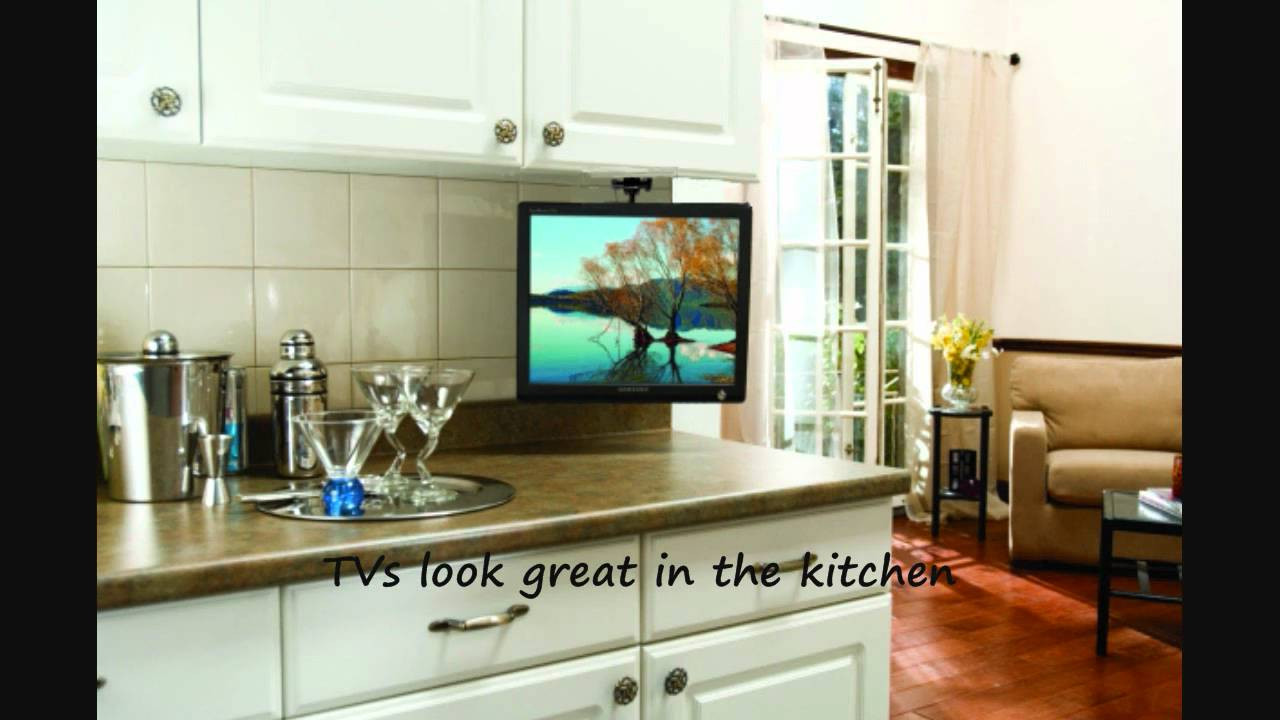 Kitchen Televisions Under Cabinet
 Arrowmounts Flip Down Ceiling or Under Cabinet Mount for