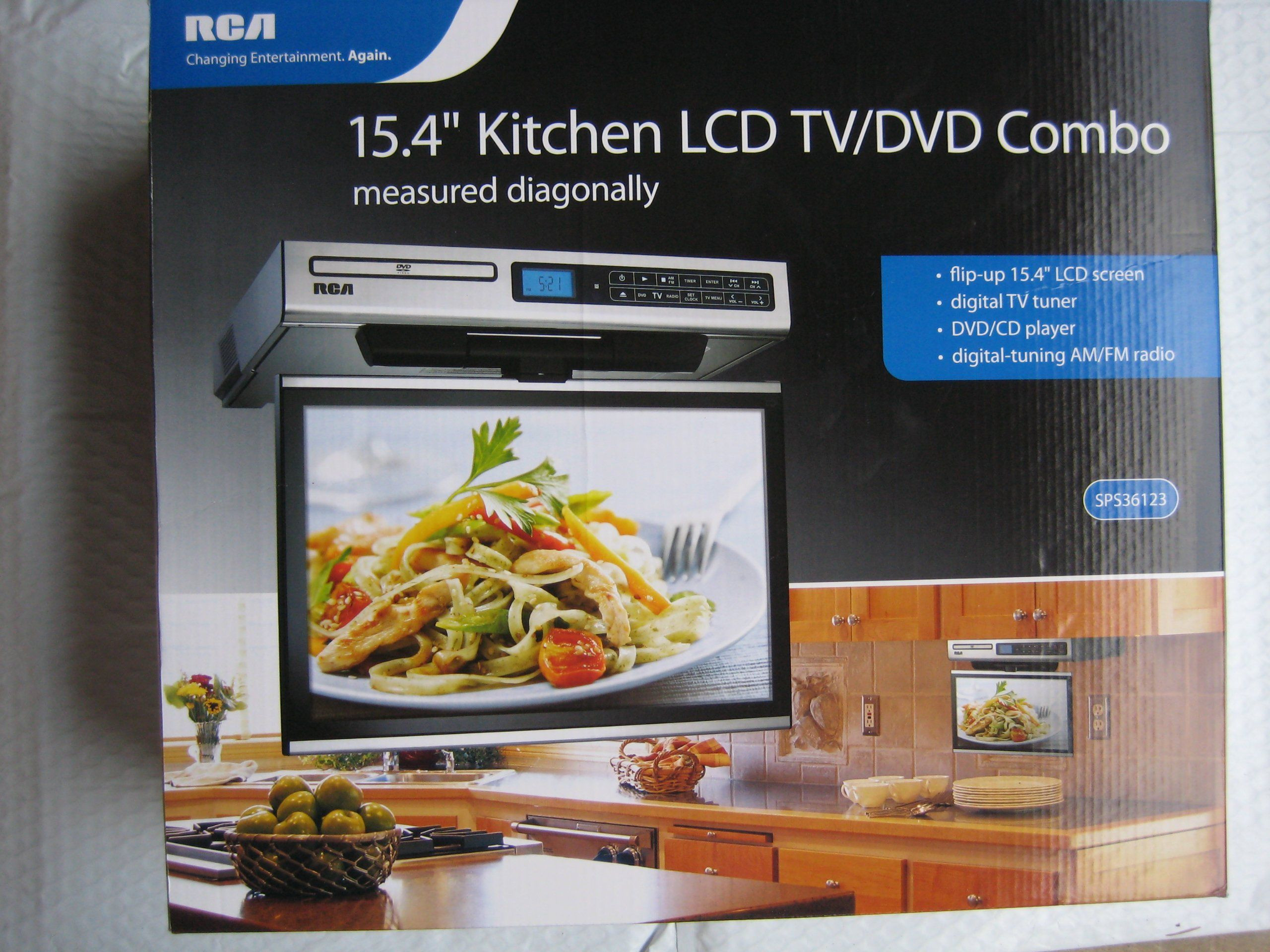 Kitchen Televisions Under Cabinet
 RCA Kitchen LCD TV DVD bo 15 4" Under Cabinet