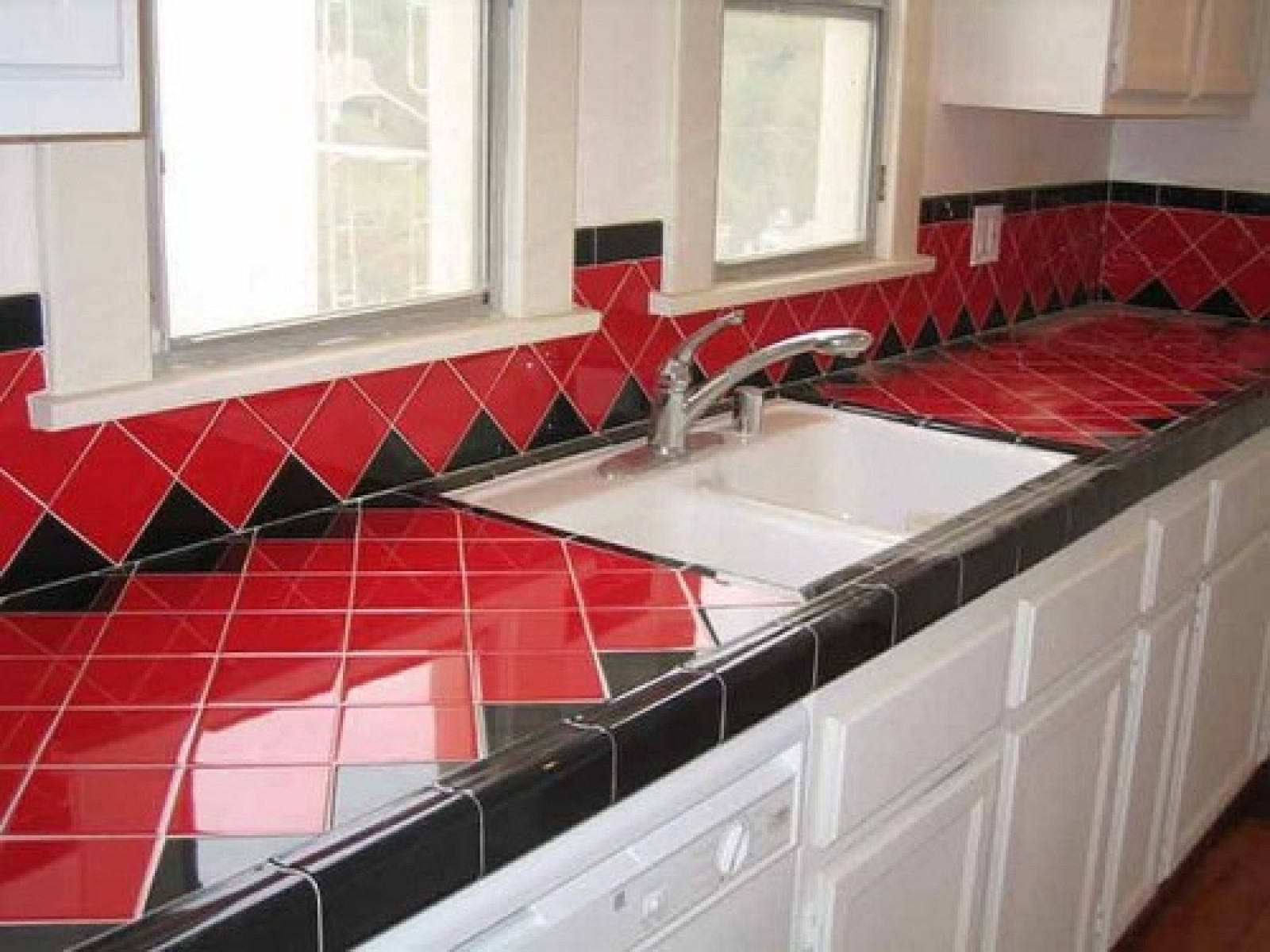 Kitchen Tile Countertop
 Tile Countertops Cost Installed Plus Pros and Cons of