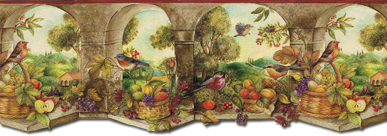 Kitchen Wallpaper Border
 KITCHEN ARCH BIRDS Wallpaper Border MURAL KS DLL